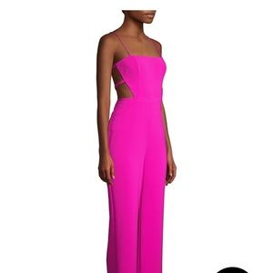 Aidan by Aidan Mattox Magenta Crepe Cutout Jumpsuit Sz 6. NWT. Sexy but Classy!!